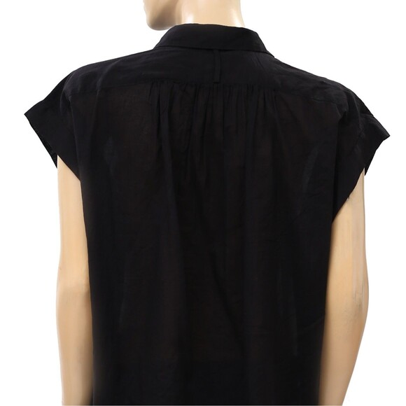 Nili Lotan Normandy Shirt Tunic Top Kimono Formal Cotton Oversized XS NWD 283745 - Picture 8 of 9